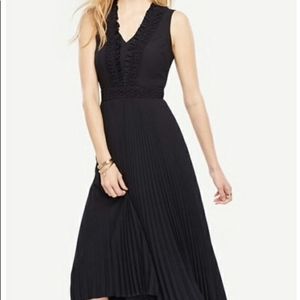 NWT Ann Taylor Navy Midi Dress 6P